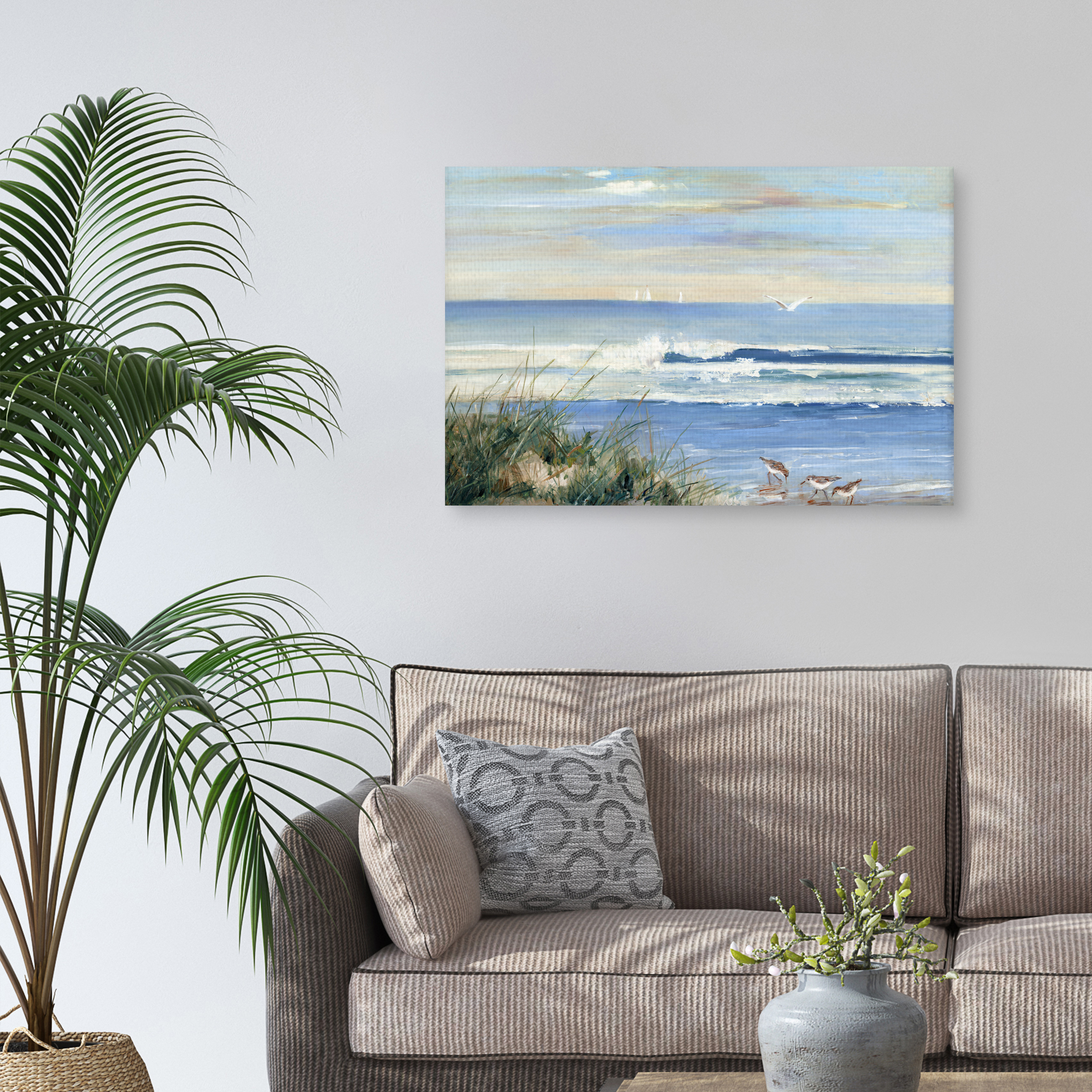 Beachcombers by Sally Swatland Canvas Art Print