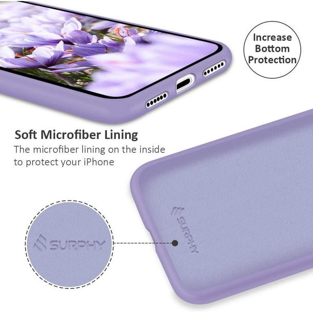 FELONY CASE - iPhone 13 Pro Max Case - Pastel Purple Silicone Phone Cover |  Liquid Silicone with Anti-Scratch Microfiber Lining, 360° Shockproof