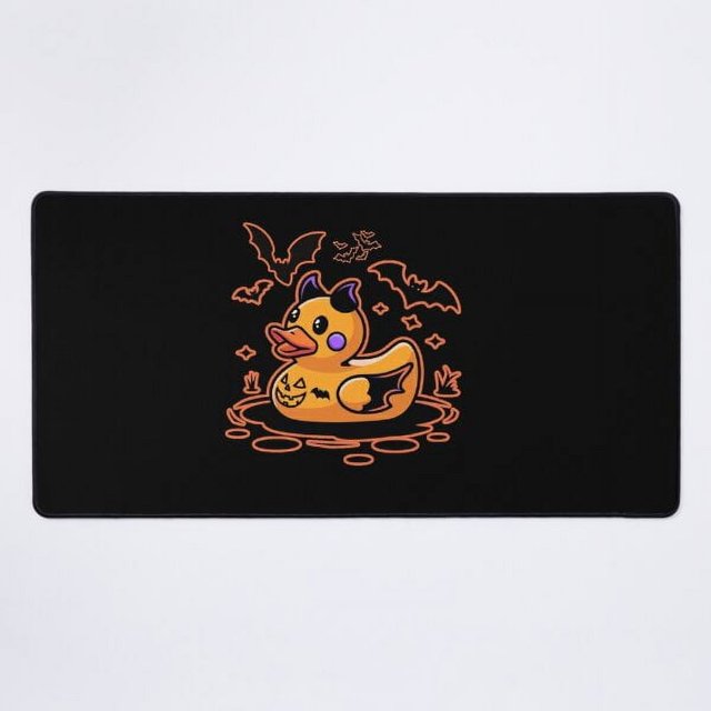 Un NUEVO pato de goma espeluznante, regalos divertidos de Halloween o una idea perfecta para una divertida alfombrilla de escritorio de Halloween.