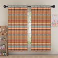thumbnail image 5 of Blackout Kids Curtains,Orange Ethnic Stripe Pattern Childrens Insulated Curtains Set Of 2,Bedroom Essentials,Toddler Room Decor 52x63in(132x160cm), 5 of 5