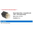 thumbnail image 2 of Blower Motor Relay - Compatible with 1989 - 1995 Toyota Pickup 1990 1991 1992 1993 1994, 2 of 2