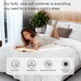 thumbnail image 6 of Goose Down Comforter Set, Extra Fluffy White Duvet Insert, King Size Ultra-Soft Breathable All Season Hotel Luxury Bedding, Down Proof Fabric, Luxuriously Plush, 6 of 8