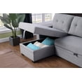 thumbnail image 4 of Convertible Sleeper Sofa with Pullout Bed, 82 Inch Upholstered Sofa Bed, L Shaped Sectional Couch with Reversible Storage for Living Room, Apartment, Office, 4 of 8