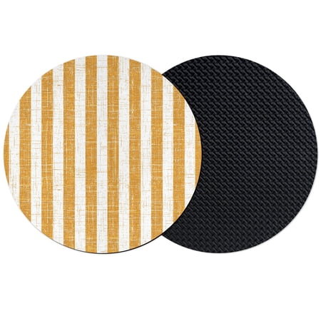 Orange Stripes Coasters Set of 2 Absorbent Coasters for Drinks Farmhouse Lines Boho Retro Geometric Coaster for Desk Coffee Table Protection Home Decor House Warming Gifts 4