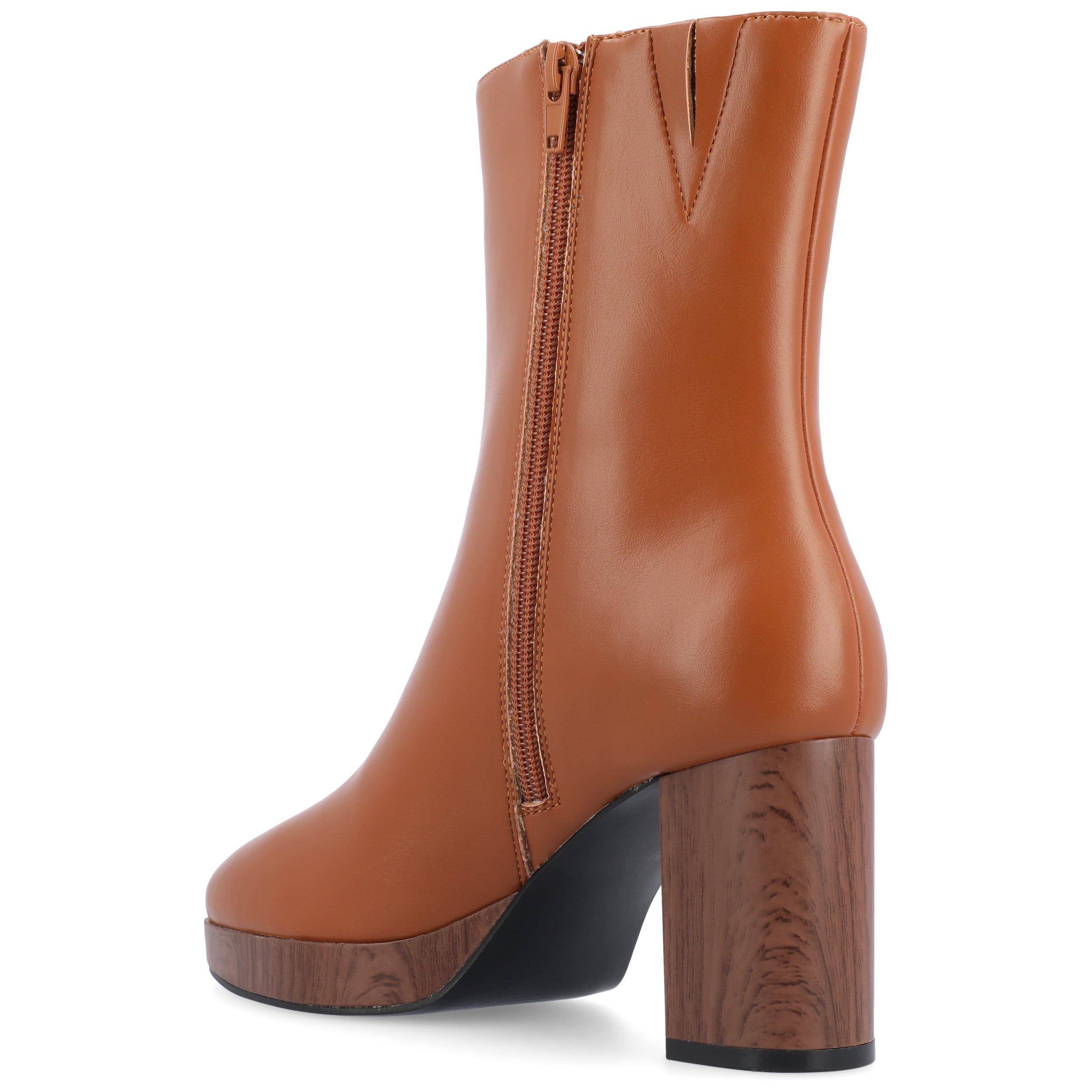 Journee Womens Romer Platform Almond Toe Booties, Widths Available