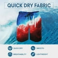 thumbnail image 2 of Dude Perfect Swim Trunk, Men's Quick Dry Board Shorts, Swim Shorts with Mesh Lining, Summer Bathing Suit Beachwear, 2 of 9