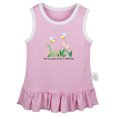 thumbnail image 2 of iDzn Do You Suppose She's A Wildflower Funny Dresses For Baby, Newborn Babies Skirts, Infant Princess Dress, 0-24M Kids Graphic Clothes (Pink Sleeveless Dresses, 18-24 Months), 2 of 4