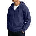 thumbnail image 3 of Men's Hoodies Zip Up Hooded Sweatshirts with Pockets | Sweatshirts;Fall Clothes Outfits;Full Zip Up Hoodie;Long Sleeve Winter Jackets;Relaxed Fit Coat, XL, 3 of 6