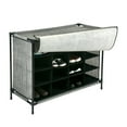 thumbnail image 6 of Simplify 16 Compartment 4 Tier Fabric Shoe Cubby in Black, 6 of 10