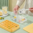 thumbnail image 3 of EGNMCR Cleaning Supplies, Sweeping Multifunctional Ice Compartment,Ice Block Tray With Lid, 35-Ice Blocks Trays,Large Capacity Easy To Press The Ice,Suitable For Freezers Ice Compartment, 3 of 7