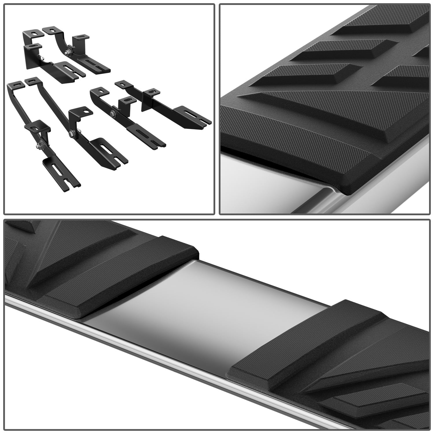 DNA Motoring 6.5" Side Step Nerf Bars Running Boards for 2014-2023 Jeep Cherokee