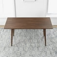 thumbnail image 3 of Allora Mid Century Modern Wood Large Dining Table in Brown Walnut, 3 of 5