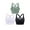 3 PCS-Black/White/Green, variant on Hanerdun Womens Sports Bras Cross Back Padded Seamless High Impact Workout Athletic Yoga Activewear White S