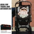 thumbnail image 3 of Soimiss Black Pushchair Basket Organizer with Adjustable Straps and Stable Design, 3 of 8