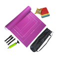 thumbnail image 1 of Estera enrollable de almacenamiento de rompecabezas, tablero de mesa, tapete protector de rompecabezas, tapete de fieltro, almohadilla de rompecabezas , 1500 piezas 1500 piezas violeta rojo, 1 of 7