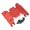 Red, variant on Yihuala Gear Box for Base Transmission Skid Plate 1:24 Full Scaled Part for Remote Control 4WD SCX6