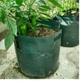 thumbnail image 4 of Gustave 4 Pack Grow Bags Fabric Pots Root Pouch with Handles Flower Vegetable Planting Container Breathable 7 Gallon PE Planter Bags, 4 of 12