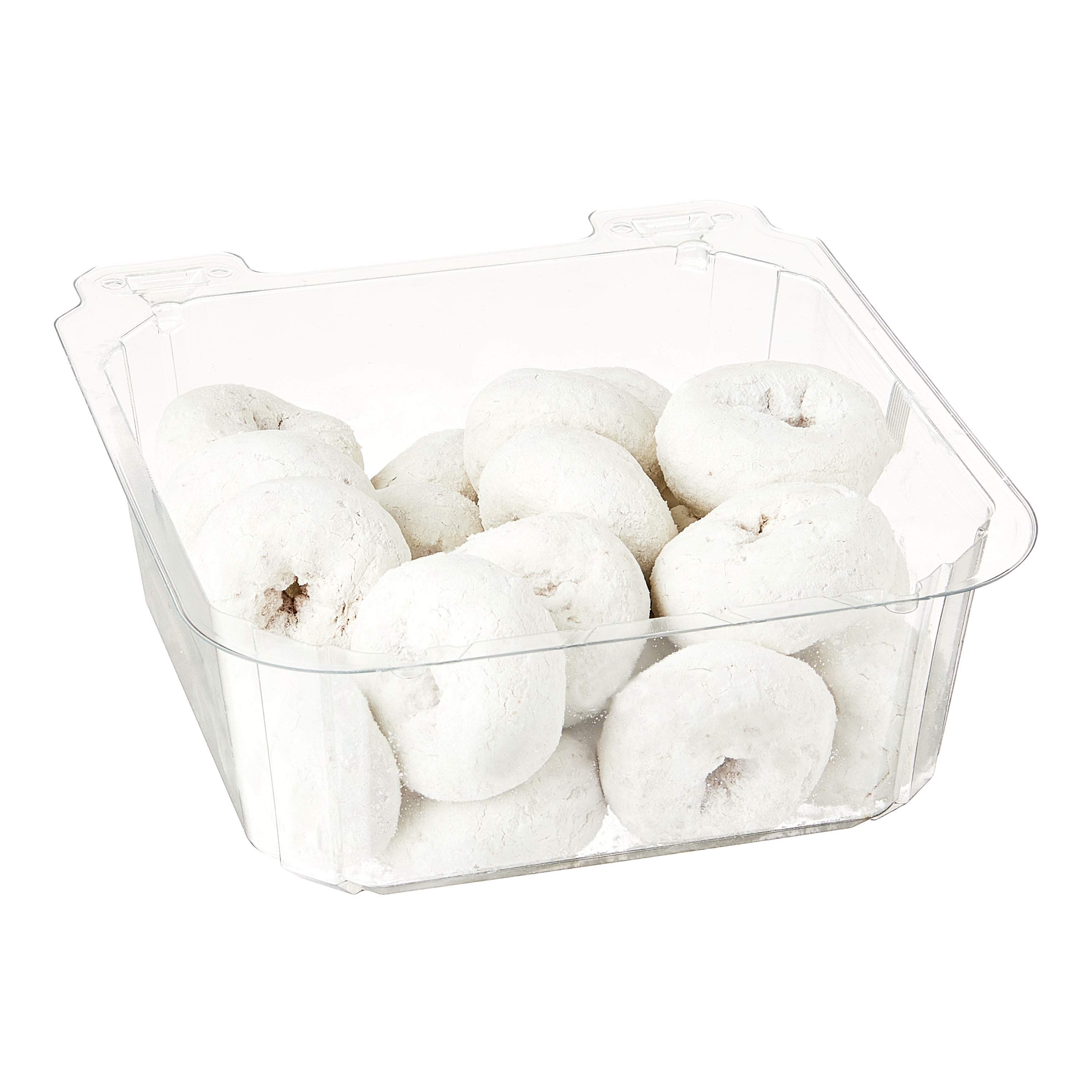 Freshness Guaranteed Powdered Sugar Mini Donuts, 14 oz Clamshell (Shelf Stable)