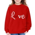 thumbnail image 6 of Mercatoo Heart Sweatshirts for Teen Girls Cute Trendy Oversized Hoodies Long Sleeve Crewneck Fall Winter Pullover Sweater, 6 of 7