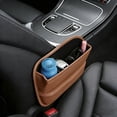 thumbnail image 7 of Car Seat Gap Filler Organizer, Leather Car Seat Storage Box, Between Seats Organizer for Phones, Keys, Sunglasses, No-Drill Car Console Side Pocket for Most Vehicles (Size/Colour as Pictured), 7 of 7