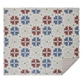 thumbnail image 2 of VHC Brands Celebration Farmhouse Quilt Reversible Patchwork, Luxury King, Red Blue Creme, 120x105, 2 of 10