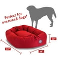 thumbnail image 4 of Majestic Pet Poly/Cotton Bagel Pet Bed for Dogs, Calming Dog Bed Washable, Extra Large, Red, 4 of 6