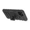 thumbnail image 3 of for Google Pixel 5 with Temper Glass and Case Heavy Duty Shock Absorption Kickstand Armor Case with Belt Swivel Clip Holster Cover (Black), 3 of 4