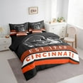 thumbnail image 3 of Erosebridal Cincinnati Bedding Twin Size,orange Stripes Comforter Sets with Sheets,Rugby Helmet Bedding Sets Twin Size,Stylish Living Room Decoration Reversible,7pcs, 3 of 6