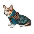 thumbnail image 7 of Fotbe Owl In Blue Print Small Dog Sweater Hoodies Pet Grey Hooded Soft Fleece Sweatshirts with Pocket Fall Winter Puppy Cat Sweaters Warm Clothes-X-Large, 7 of 7