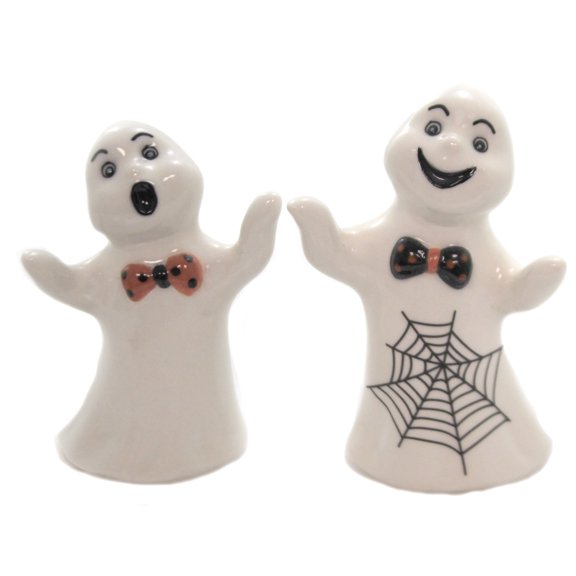 Casper the Ghost Ceramic Salt and Pepper Shakers