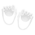 thumbnail image 3 of MERIGLARE Toe Separators Breathable Durable Soft Portable Toe Straightener for Fitness White, 3 of 9