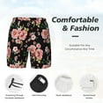 thumbnail image 5 of Haiem Rose Flowers Mens Swim Trunks with Compression Liner 2 in 1 Swimming Shorts Stretch Swimwear Quick Dry,Board Shorts-3X-Large, 5 of 9