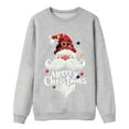 thumbnail image 2 of IWRICH Jolly Santa Graphic Family Matching Christmas Sweatshirts Cozy Crewneck Long Sleeve Pullover Tops Grey Men, 2 of 5