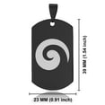 thumbnail image 2 of Stainless Steel Koru (Spiral) Maori Symbol Dog Tag Pendant Necklace, 2 of 3