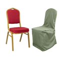 thumbnail image 3 of BalsaCircle 12 Eucalyptus Green Solid Polyester Banquet Chair Covers Slipcovers Party Linens, 3 of 8