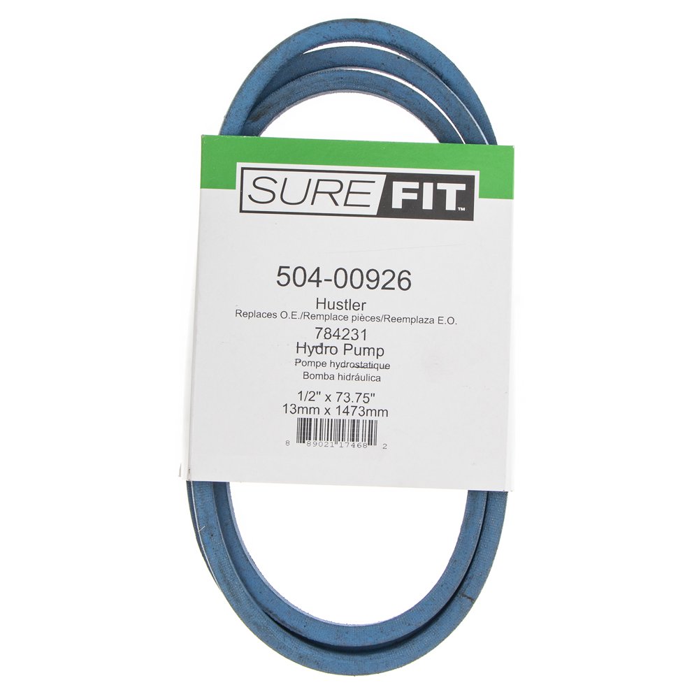 SureFit Hydraulic Pump Drive Belt Replacement for Hustler 784231 44" 52