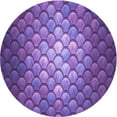 thumbnail image 1 of Ahgly Company Machine Washable Indoor Round Transitional Purple Area Rugs, 5' Round, 1 of 7
