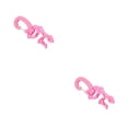 thumbnail image 2 of Soidarity Cabeza secundaria Grillete rápido Diseño único Acero inoxidable profesional Distintivo Larga vida útil Abrazadera para manguera Rosa Rosado 2piezas Soidarity CBP199771, 2 of 6