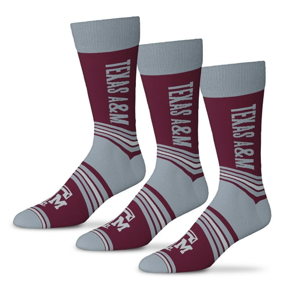 Unisex Starter Maroon Texas A&M Aggies Rally Cry 3-Pack Socks Set