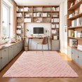 thumbnail image 6 of 5x7 Pink Washable Area Rug for Girls Bedroom Living Room, Modern Geometric Shag Non-Slip Rugs, Fluffy Plush Soft Memory Foam Carpet for Kids Room Nursery Decor, 6 of 6