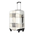 thumbnail image 3 of Multi-Size Suitcase Protective Cover Full Range Double Stitching Invisible Zipper For Travel Business Ivory Checked Hand-Drawn Sketch_3 Medium, 3 of 8
