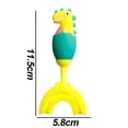 thumbnail image 2 of Cepillo de dientes en forma de U para niños pequeños, cepillo de dientes de entrenamiento, diseño de limpieza de dientes para niños, 2 of 5