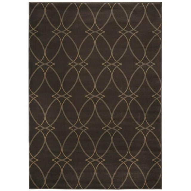 Radici 3783-1021-BROWN 5 ft.3 x 7 ft.3 Pisa Area Rug - Brown