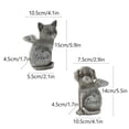 thumbnail image 3 of Statue Commémorative pour Animal de Compagnie Aimé pour Toujours avec Ailes d'Ange, Figurine en Résine Peinte à la Main pour le Souvenir du Chien et du Chat, Souvenirs de Tombe pour Jardin Intérieur Extérieur, Cadeau de Condoléance pour Perte Sincère, 3 of 8