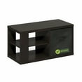 thumbnail image 2 of Furinno Viola Coffee Table, Side Table with Open Shelves and Storage Bin, Dark Oak/Black, 2 of 6