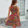 thumbnail image 6 of Mola De Panama Flower Dress Summer Street Style Dresses Female Sleeveless Printed Sundress, 6 of 7