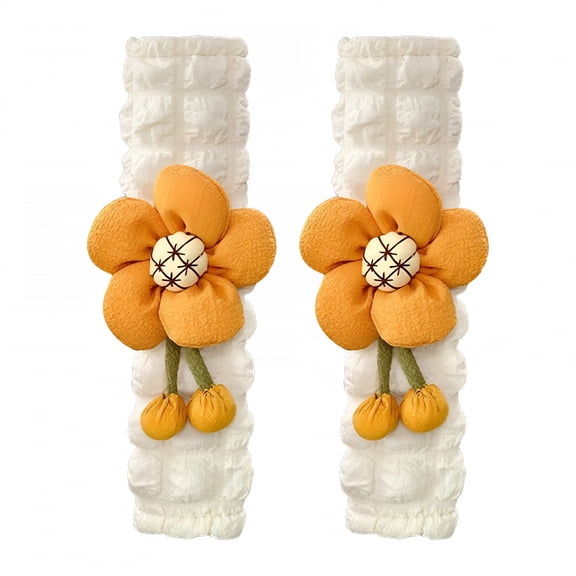 MELIVO Cute Flower Car Seat Belt Cover Pads 1 Pc Or 2pcs Car Accessories Seat Belt Cushion Neck Cushion Shoulder Strap Protector Universal Seat Belt Cover For Adults And Kids