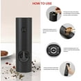thumbnail image 3 of SZMLOGB Electric Salt and Pepper Grinder , Automatic Pepper Mill -Black, 3 of 6