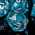 thumbnail image 4 of D & D-dados de núcleo de flujo líquido, actividad líquida, ojo y anillo, borde afilado, mazmorra D y D, dragón, Pathfinder, juegos de rol, dados, 4 of 4
