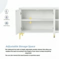 thumbnail image 6 of Modern Storage Cabinet, Adjustable Shelves, Suitable for Entryway and Living Room, White, 6 of 7